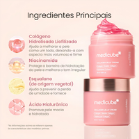 Medicube Collagen Niacinamide Jelly Cream – Creme Hidratante Facial com Colágeno 110ml, foto 4
