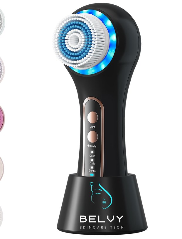 Escova de limpeza facial Deep Clean com as cinco cabeças intercambiáveis